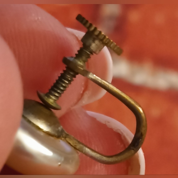 𝗝𝗮𝗽𝗮𝗻 𝗩𝘁𝗴.𝗙𝗮𝘂𝘅 𝗣𝗲𝗮𝗿𝗹 𝗕𝘂𝘁𝘁𝗼𝗻 𝗦𝗰𝗿𝗲𝘄 𝗘𝗮𝗿𝗿𝗶𝗻𝗴𝘀 - Picture 5 of 6